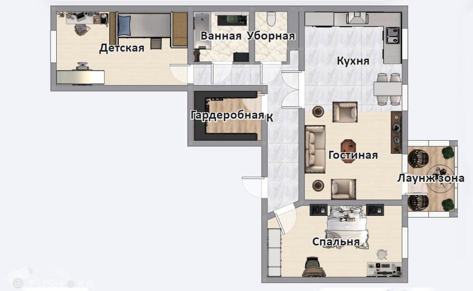Продаётся 2-комнатная квартира 89.0 кв.м. этаж 5/18 за 7 000 000 руб 