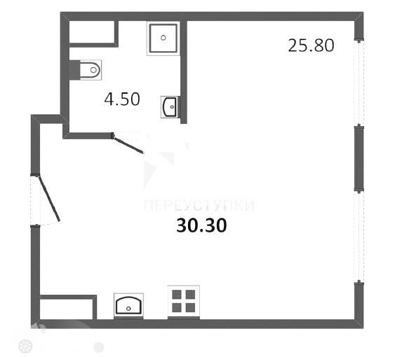 Продаётся 1-комнатная квартира в новостройке 30.0 кв.м. этаж 4/23 за 11 600 000 руб 