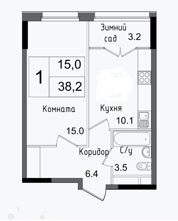 Купить однокомнатную квартиру в новостройке г Москва, ул Тагильская, д 4Б - PUSH-KA.RU, объявление №196261