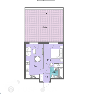 Продаётся 2-комнатная квартира в новостройке 49.0 кв.м. этаж 3/24 за 15 300 000 руб 
