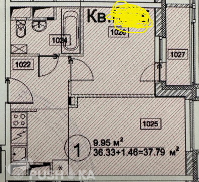 Продаётся 2-комнатная квартира 38.0 кв.м. этаж 10/12 за 11 000 000 руб 