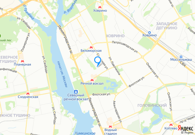 Карта москвы улица фестивальная