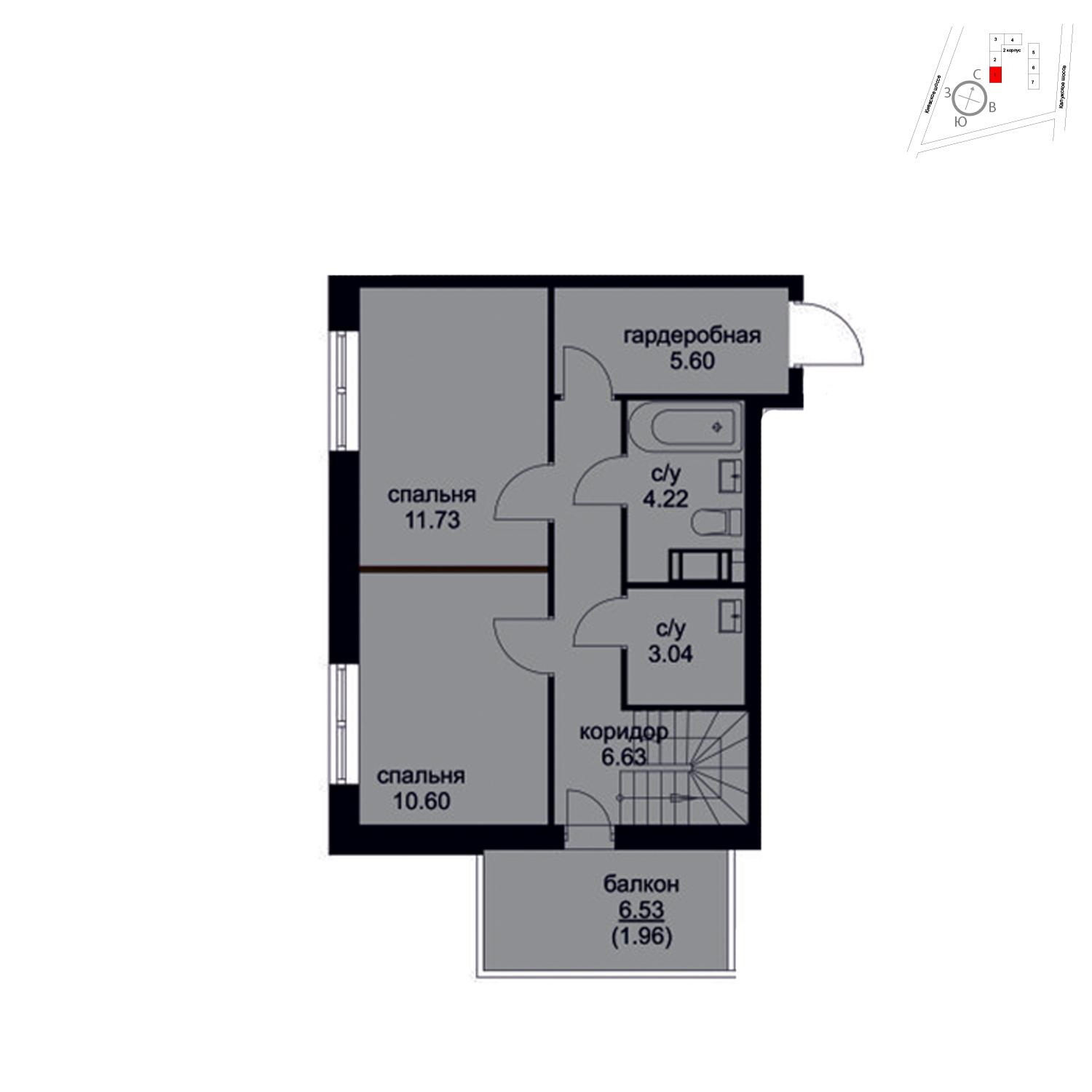 Продаётся 4-комнатная квартира в новостройке 101.5 кв.м. этаж 1/9 за 10 761 152 руб 