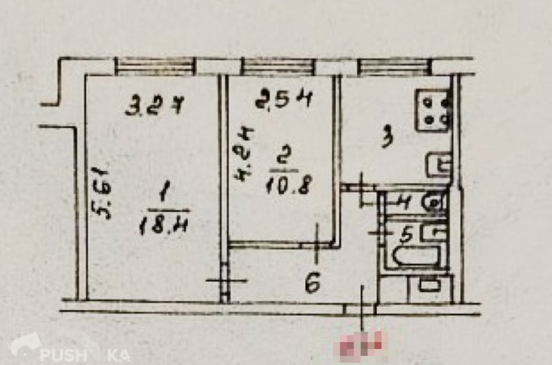 Продаётся 2-комнатная квартира 45.3 кв.м. этаж 8/9 за 14 000 000 руб 
