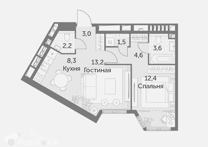 Купить двухкомнатную квартиру в новостройке г Москва, ул Академика Волгина, д 2Д - PUSH-KA.RU, объявление №194220