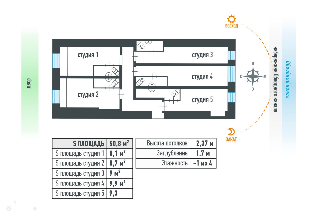 Продаётся  ПСН 50.8 кв.м.  за 16 995 000 руб 