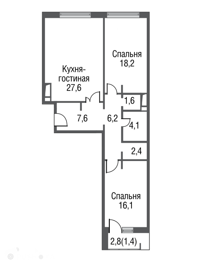 Купить трёхкомнатную квартиру в новостройке г Москва, проезд Серебрякова, д 11 к 1 - PUSH-KA.RU, объявление №221045