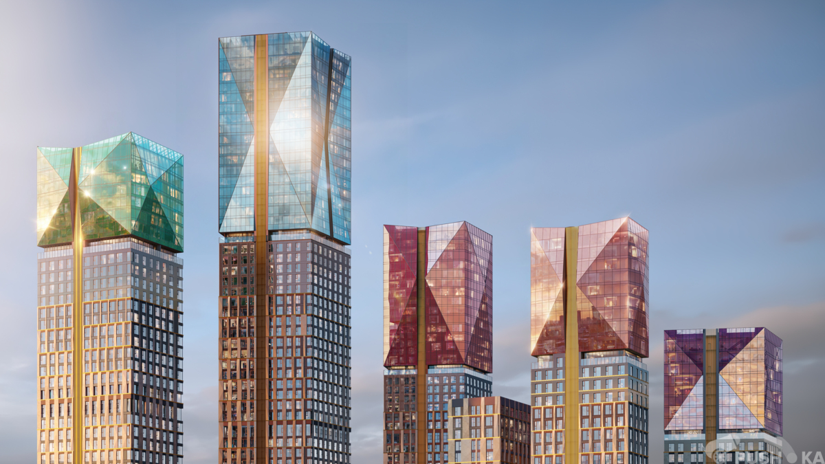 Продаётся 1-комнатная квартира в новостройке 35.6 кв.м. этаж 25/51 за 25 133 600 руб