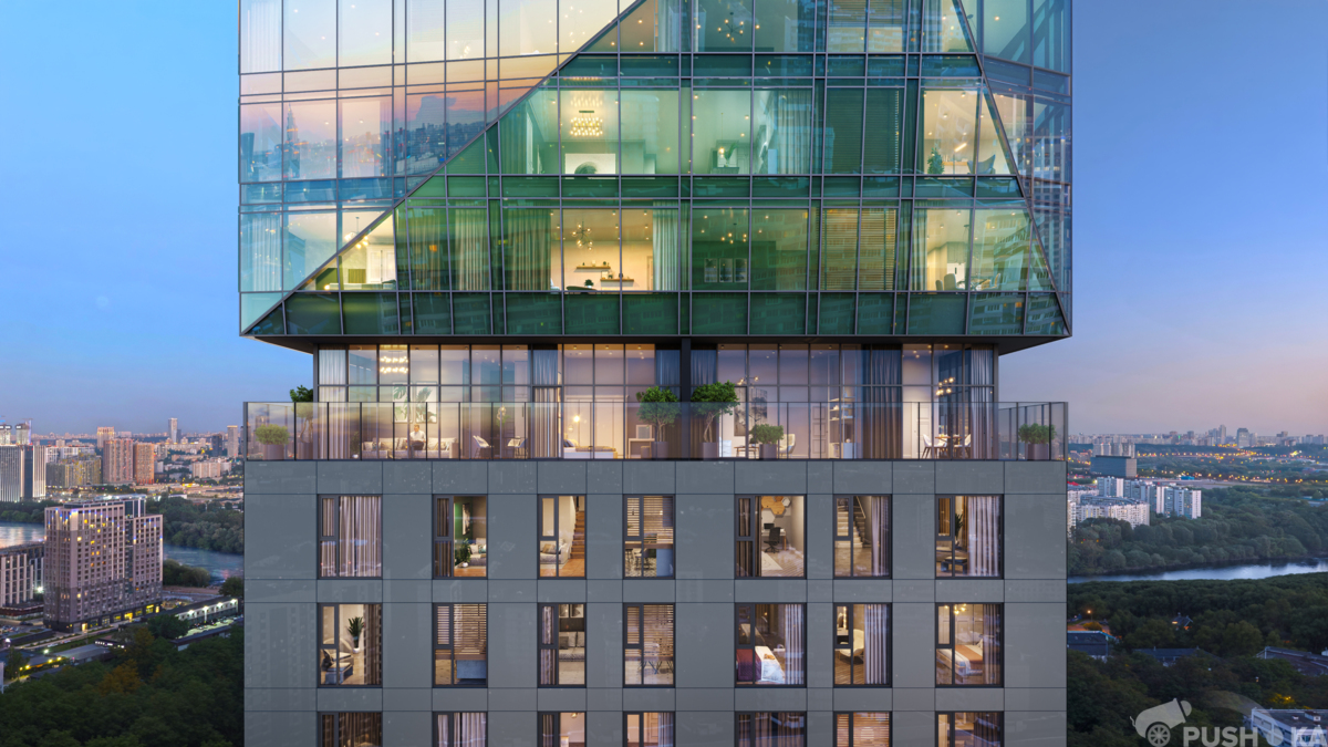 Продаётся 1-комнатная квартира в новостройке 35.6 кв.м. этаж 25/51 за 25 133 600 руб